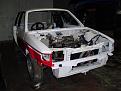 D129OOE during its rebuild. Taken 30 Jan 2009 it has been reshelled and has some paint.