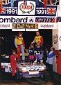 D129OOE on the 1991 RAC Rally finish ramp. Pablo Raybould & Bob Bissell. Finished 4th in Class A7.