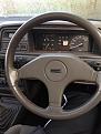 Fairly unworn leather bound steering wheel...