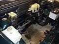 Engine bay with some components fitted